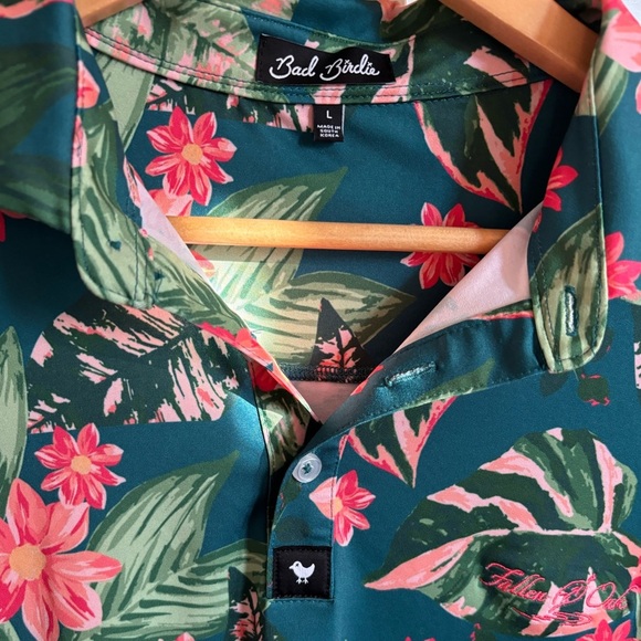 Bad Birdie Men's Golf Polo Size Large Style Bad Botanist - Picture 6 of 9